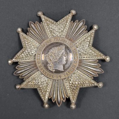 null FRANCE 
ORDRE DE LA LÉGION D’HONNEUR (1802)
Plaque de grand-croix d’époque IIIe...