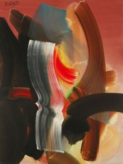 François ARCHIGUILLE (né en 1933) Composition abstraite. Huile sur toile. Signée...