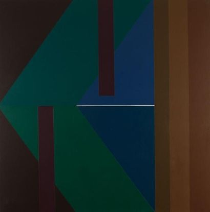 Eduardo JONQUIèRES [argentin] (1918 - 2000) Composition F3 / 94. Acrylique sur toile....