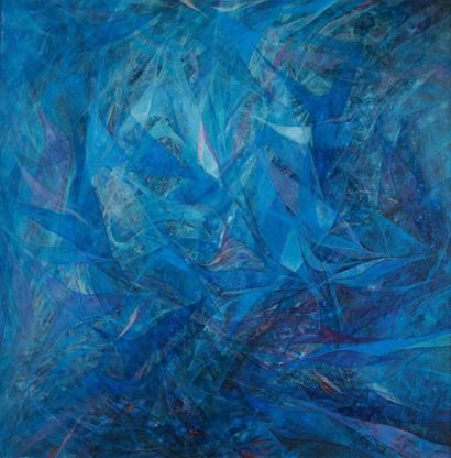 Hajime KATO [japonais] (1925 - 2000) Composition abstraite. Huile sur toile. Signée...