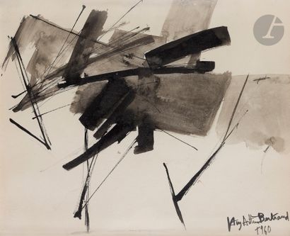 Huguette ARTHUR BERTRAND (1922-2005)
Composition,...