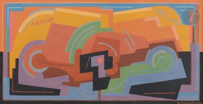 Robert POUYAUD (1901-1970)
Composition cubiste,...