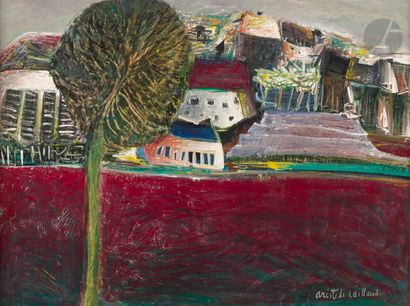 Aristide CAILLAUD (1902-1990)
Paysage rouge,...