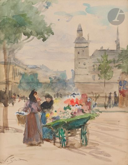 Victor GILBERT (1847-1935)
Paris, La Marchande...