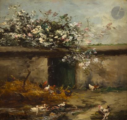 Alfred ROUBY (1849-1909)
La Basse-cour
Huile...