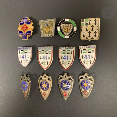 12 infantry badges including 40th fortress...