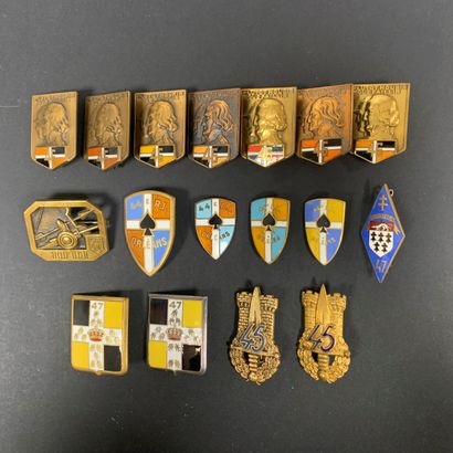 17 infantry badges including 4 from the 44th...