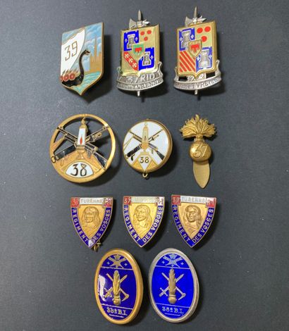 11 infantry badges including 4 from the 37th...