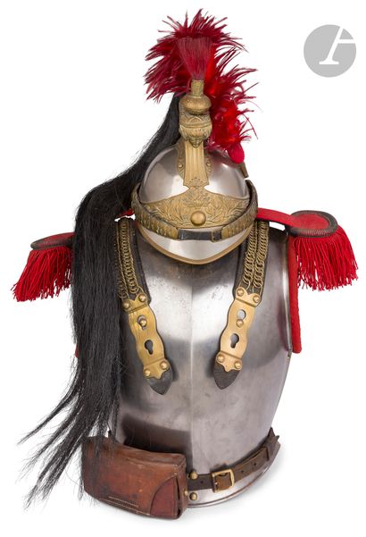 Model 1874 troop cuirassier outfit.
- Crest...