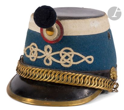 Hussar troop shako model 1874. 
Cap and visor...