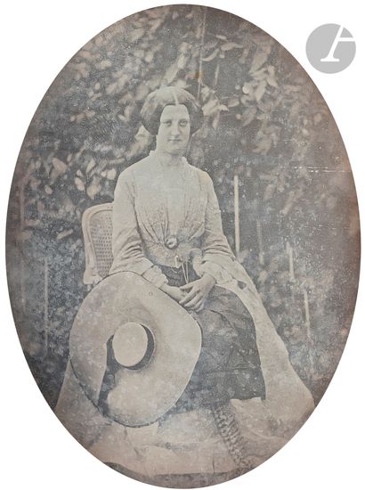 Unidentified Daguerreotypist
Woman with hat,...