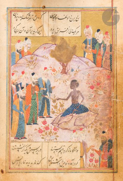 null Maktabi Shirazi (m. 1510), Leyli va Majnun, Iran safavide, daté Jumada II 1030...