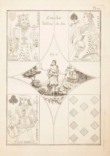 null [JEUX]. [Planches pour l'Encyclopédie des jeux]. Paris: Panckoucke, 1792. -...