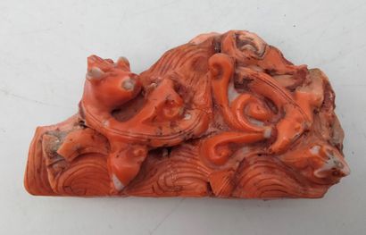 Petite statuette en corail, Chine
Figurant...