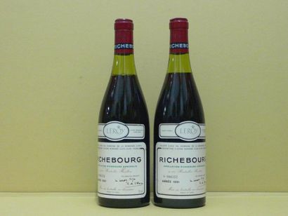 2 bouteilles RICHEBOURG, DRC 1981 (TLB)