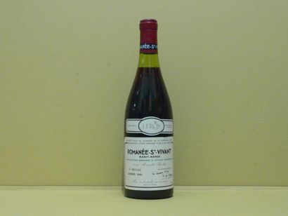 null 2 bouteilles ROMANEE-ST-VIVANT, DRC 1981 (1 TLB els)