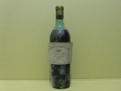 null 8 bouteilles CH. RIEUSEC, 1° cru Sauternes 1942 (SE, 1 J, 1 T)