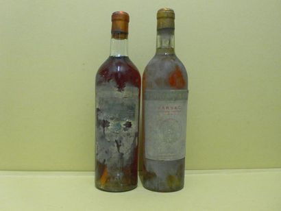 6 bouteilles dont 3 Barsac (1 B, vieux)