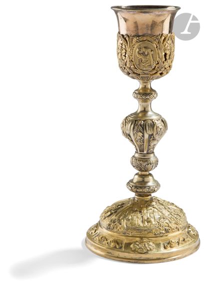 LYON 1819 - 1838
Calice en argent doré, fondu,...