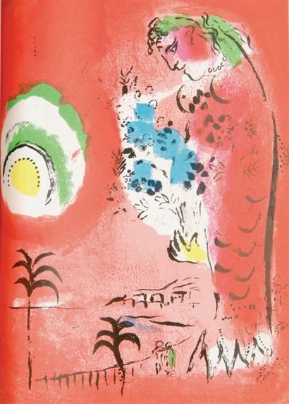 (CHAGALL) - CAIN Julien The lithographs ofb Chagall. Introduction by Marc Chagall....