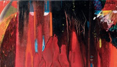 OTTENSEN Fréderick Lund (1913-1975) Composition abstraite. Huile sur toile. Signée...