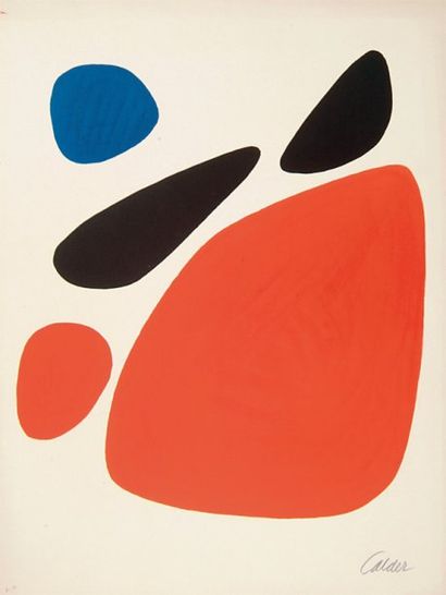 Alexander CALDER (1898-1976) [Composition]. Vers 1960-1965. Lithographie. 450 x 520....