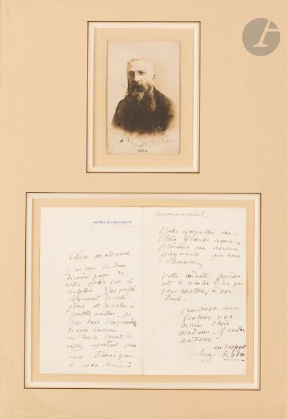 Auguste RODIN (1840-1917). L.A.S. [à Jane...