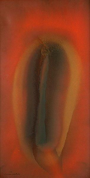Yukio IMAMURA [japonais] (né en 1935) Composition abstraite, 1985 Huile sur toile....