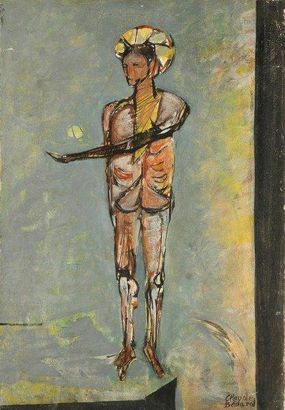 Jean - Claude BEDARD (1928 - 1987) L'écorché Huile sur toile. Signée en bas à droite....