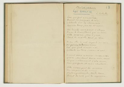 Francis Carco. Manuscrit autographe signé, Petits airs, 1920 ; 28 pages grand in-8,...