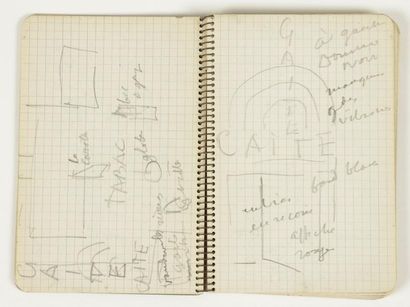 Francis Carco. Carnet autographe signé, Rue de la Gaîté (notes), [vers 1938] ; carnet...