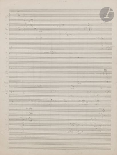Pierre BOULEZ (1925-2016). Manuscrit musical...