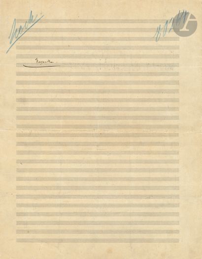 Claude DEBUSSY (1862-1918). Manuscrit musical...