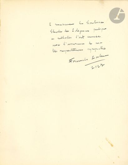 null Francis POULENC (1899-1963). Chansons gaillardes (Paris, Heugel, 1926); folio,...