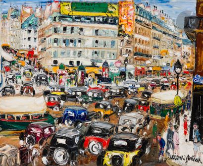 Lucien GENIN (1894-1953)
Paris, embouteillage...
