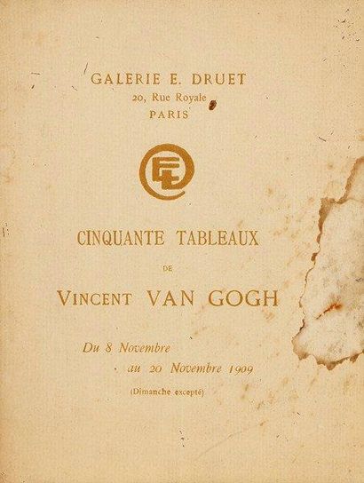 Vincent Van Gogh Cinquante Tableaux de Vincent Van Gogh. Du 8 novembre au 20 novembre...