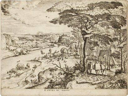 Pieter Bruegel l'Ancien (d'après) (vers 1525-vers 1569) Euntes in Emaus (Le Chemin...