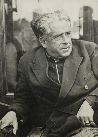 null MAN RAY (1890-1976). Francis Picabia à Saint-Tropez, c. 1935. Épreuve argentique...