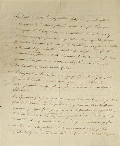 Jean-Nicolas CORVISART (1755-1821) médecin P.A.S., Orléans 11 avril 1814; 2 pages...