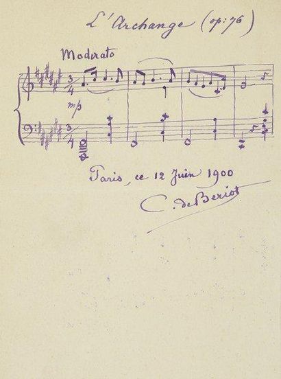 null Charles Wilfrid de BÉRIOT (1833-1914) pianiste et compositeur, fils de la Malibran...