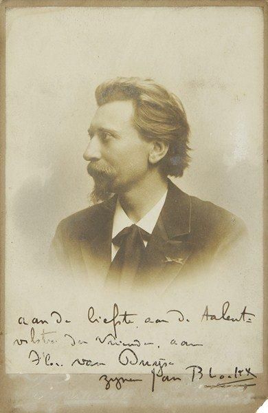 null Jan BLOCKX (1851-1912) compositeur belge. Photographie avec dédicace autographe...