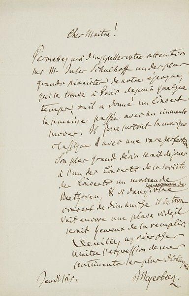 null [Narcisse GIRARD (1797-1860) chef d?orchestre et compositeur]. 27 lettres, la...