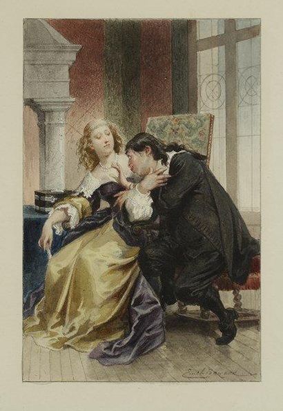 Émile BAYARD (1837-1891) Les Comédies de Molière. Suite de 24 aquarelles originales,...