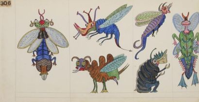 null Chauves-souris et Insectes (Murciélagos e Insectos). 120 animaux en 34 planches...