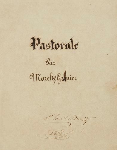 null LITTÉRATURE OCCITANE Morel et Grenier. Pastorale. Manuscrit à l?encre sur papier,...