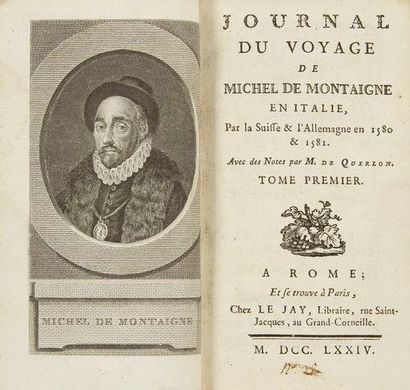 null MONTAIGNE Michel Eyquem de Journal du voyage de Michel de Montaigne en Italie,...