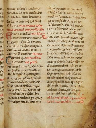 null ALBI - Coutumes d?Albi Manuscrit du milieu du XIVe siècle en langue d?oc à l?encre...
