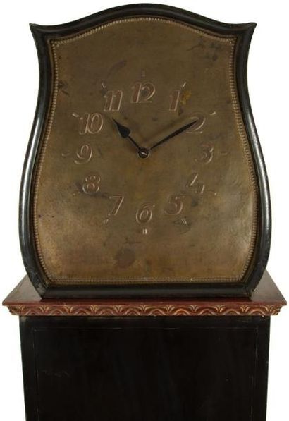 Gustav GOERKE (1881-?) Berliner Architect Très rare horloge de parquet en poirier...