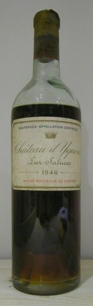 null 1 Bouteille CH. D'YQUEM, 1° cru supérieur Sauternes 1946 (GV)