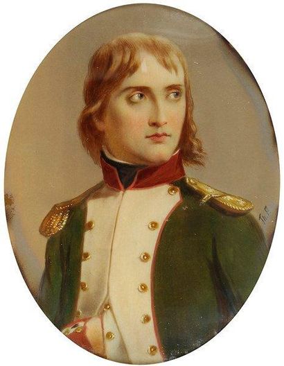 École FRANÇAISE du XXe siècle Napoléon Bonaparte jeune, en uniforme de lieutenant-colonel...